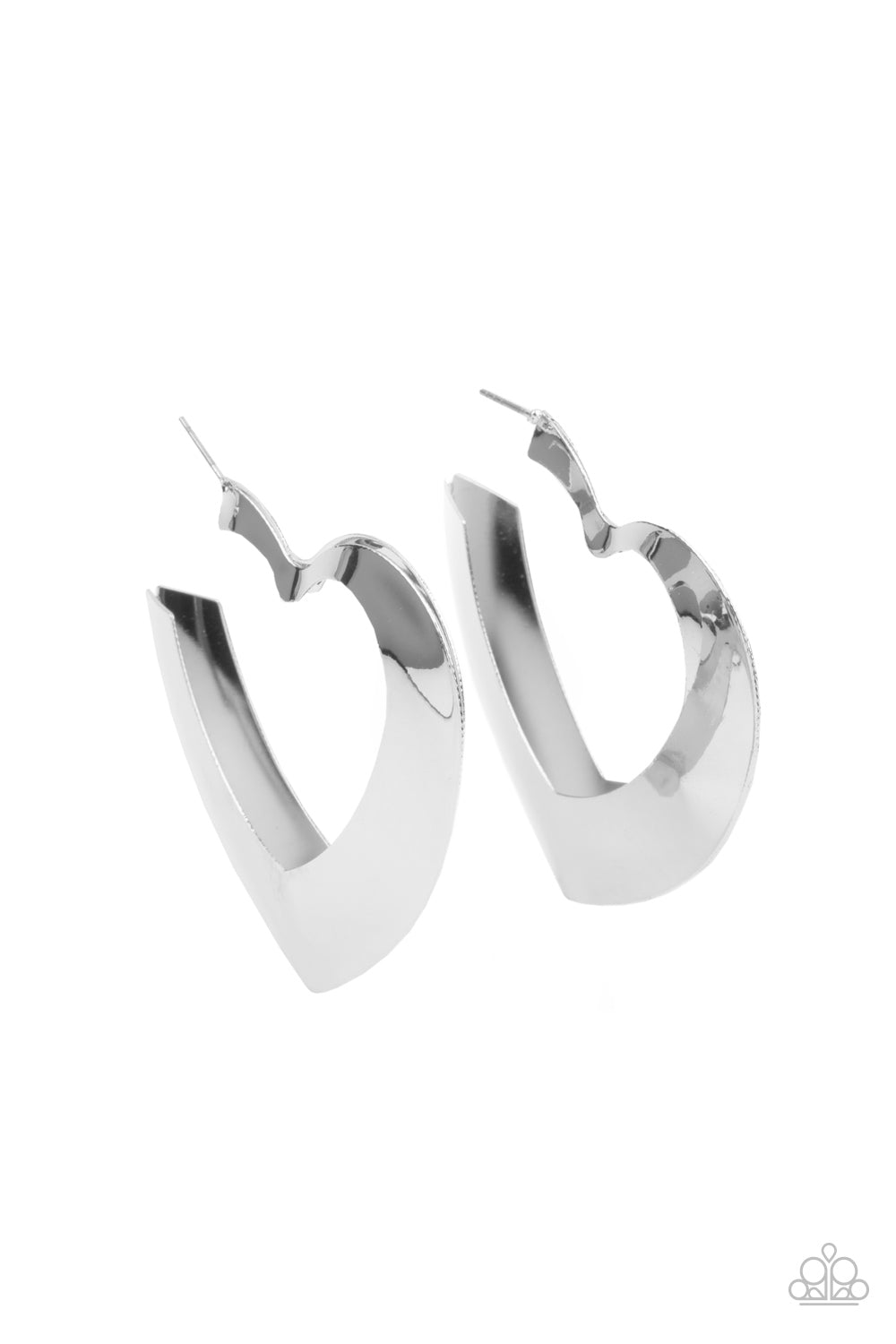 Heart-Racing Radiance Earrings - Silver