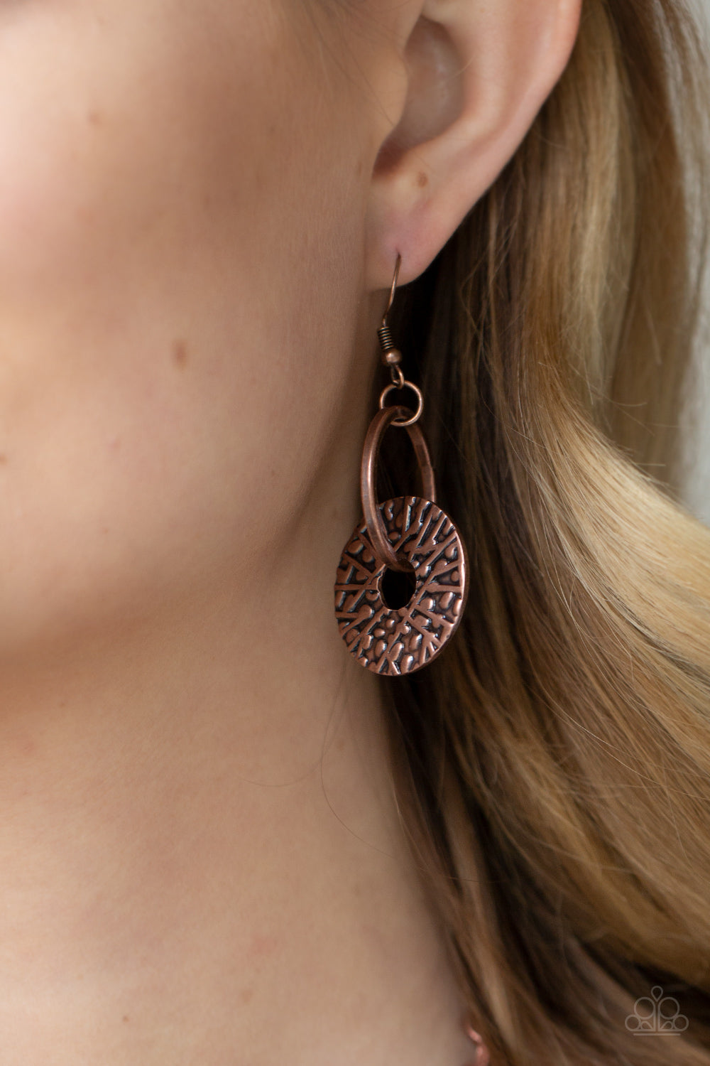 Industrial Envy Earrings - Copper
