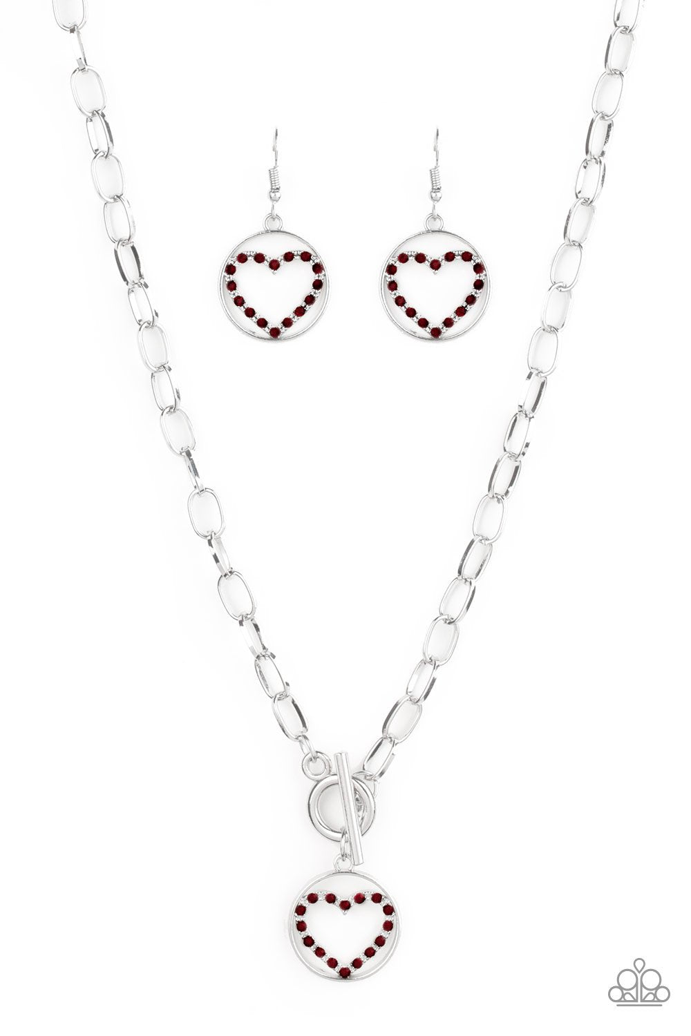 With My Whole Heart Necklace - Red