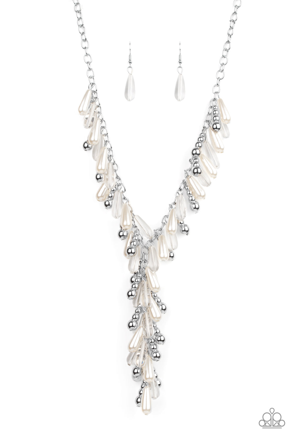 Dripping With DIVA-ttitude Necklace - White