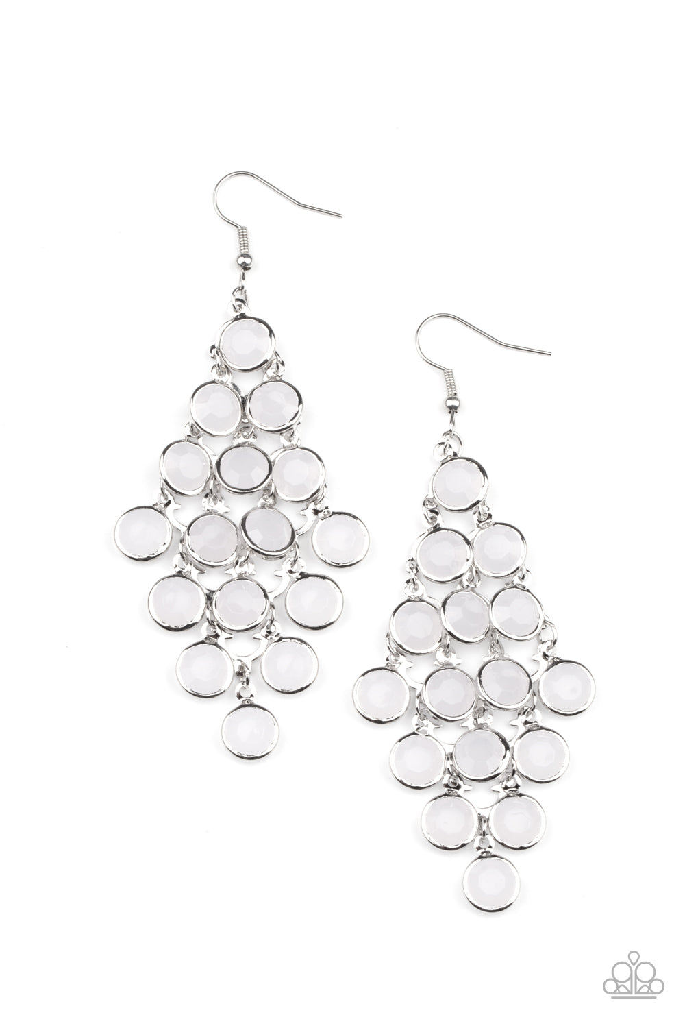 With All DEW Respect Earrings - White