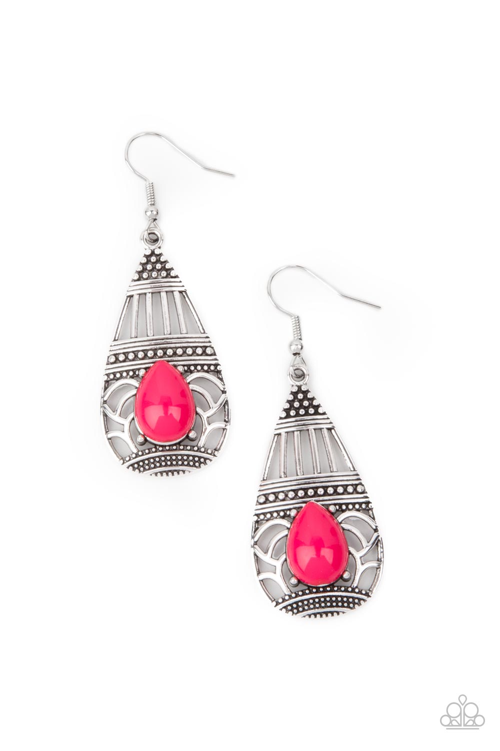 Eastern Essence Earrings - Pink