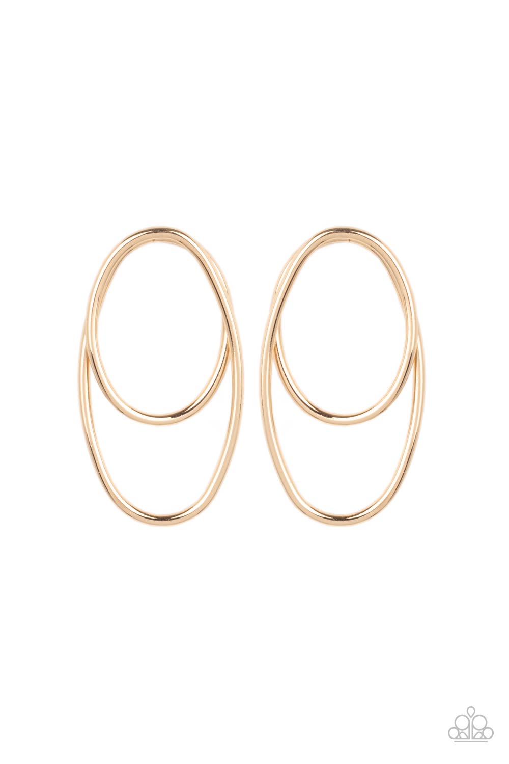 So OVAL-Dramatic Earrings - Gold