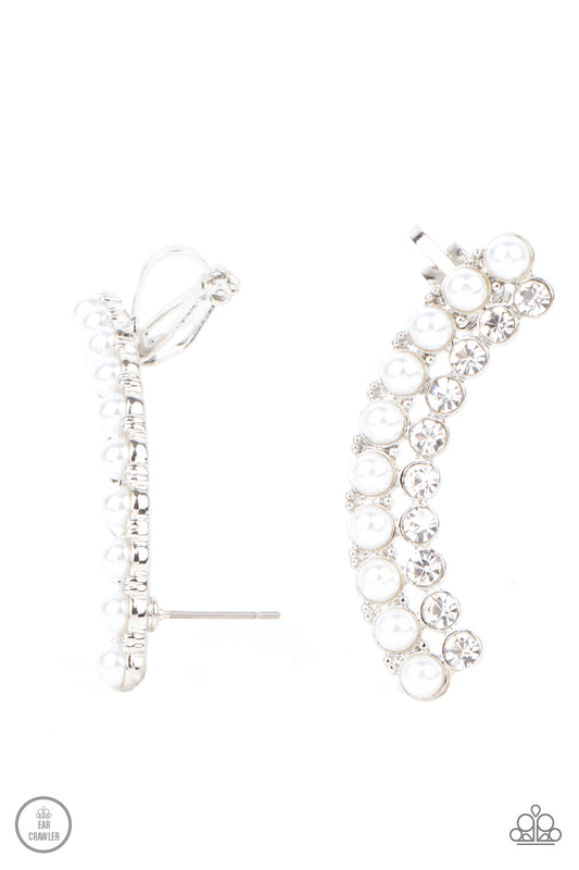 Doubled Down On Dazzle Earrings - White