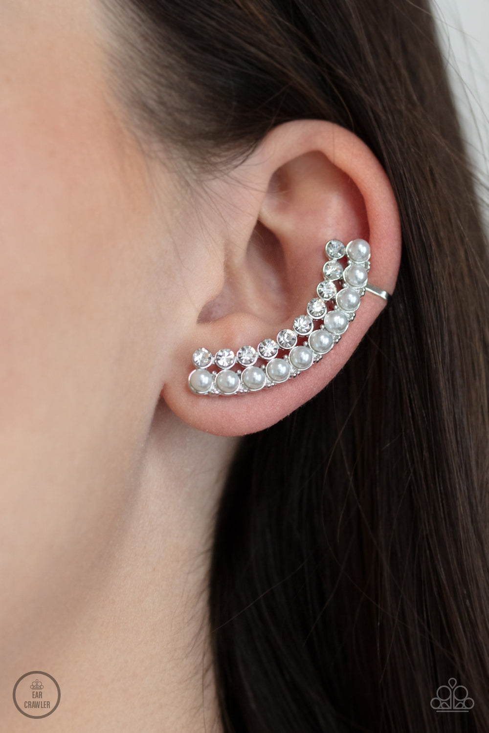 Doubled Down On Dazzle Earrings - White