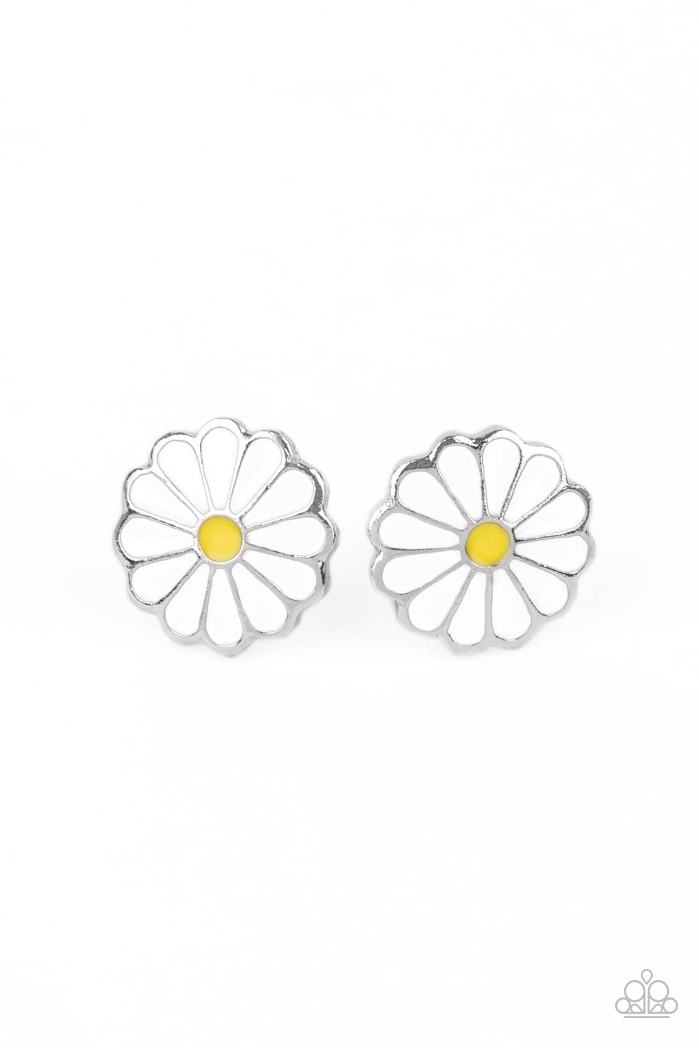 Budding Out Earrings - White