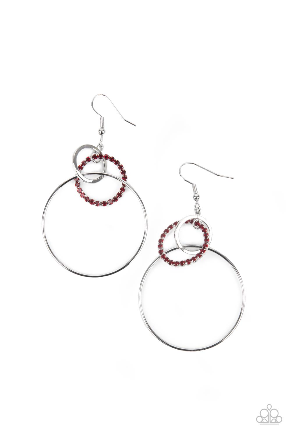 In An Orderly Fashion Earrings  Red