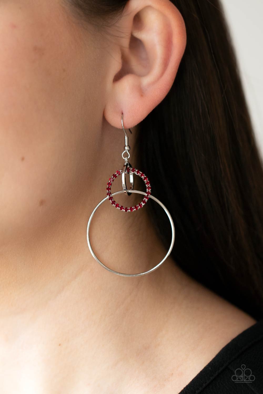 In An Orderly Fashion Earrings  Red