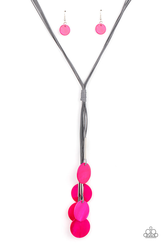Tidal Tassels Necklace - Pink