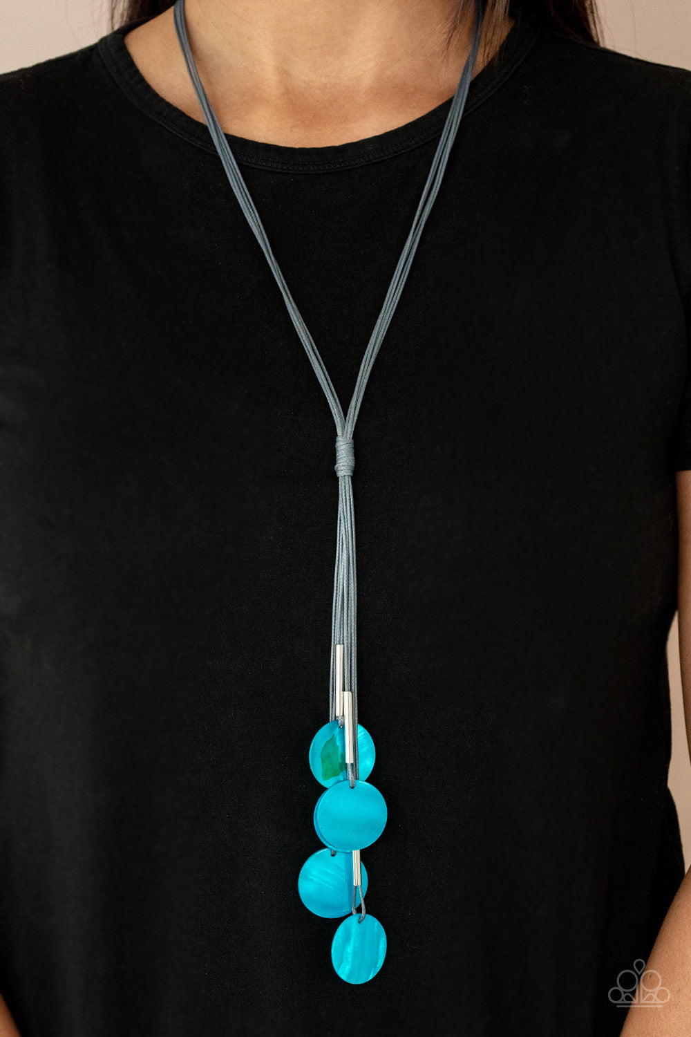 Tidal Tassels Necklace - Blue