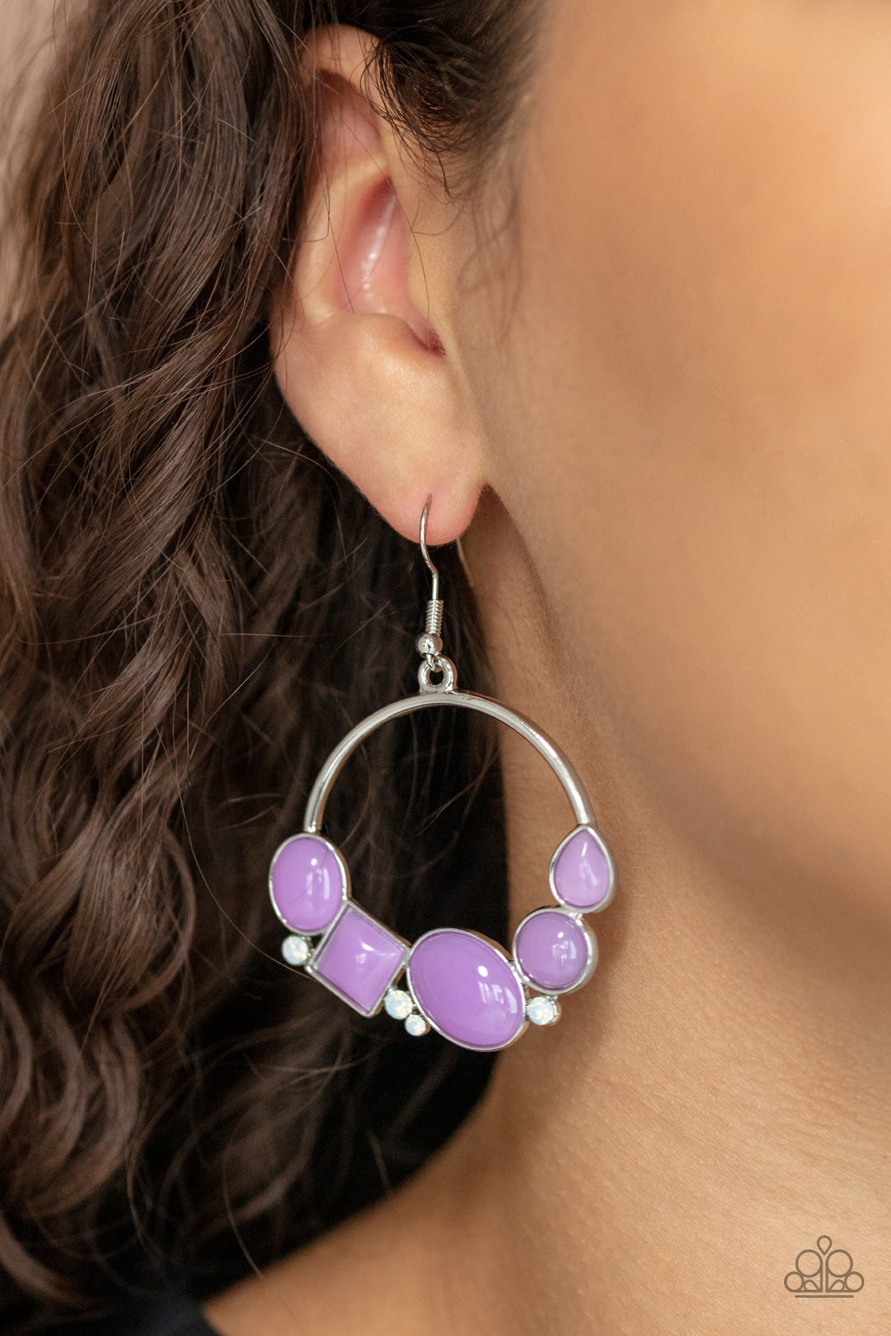 Beautifully Bubblicious Earrings - Purple