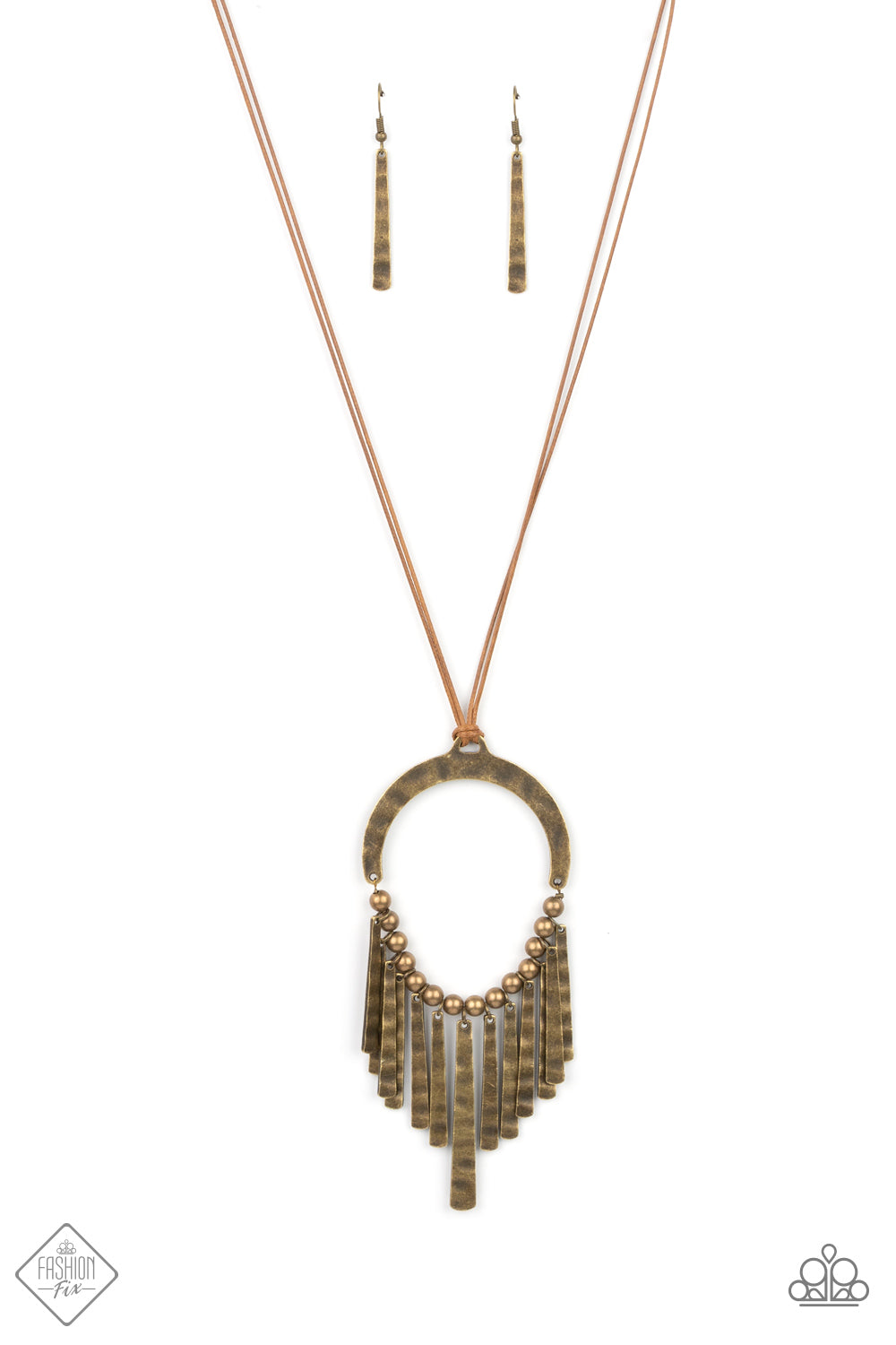 You Wouldnt FLARE! Necklace - Brass