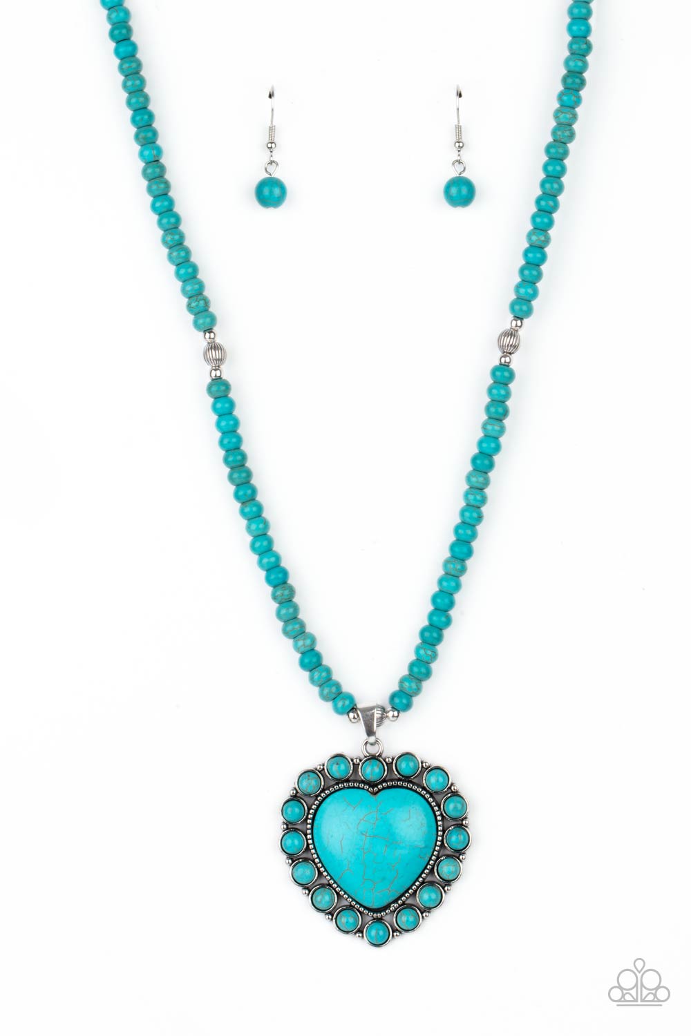 A Heart Of Stone Necklace - Blue