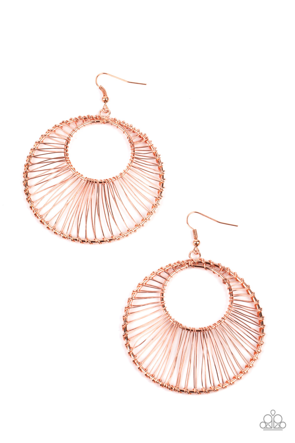 Artisan Applique Earrings - Copper