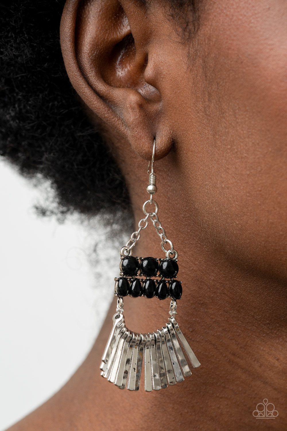 A FLARE For Fierceness Earrings - Black