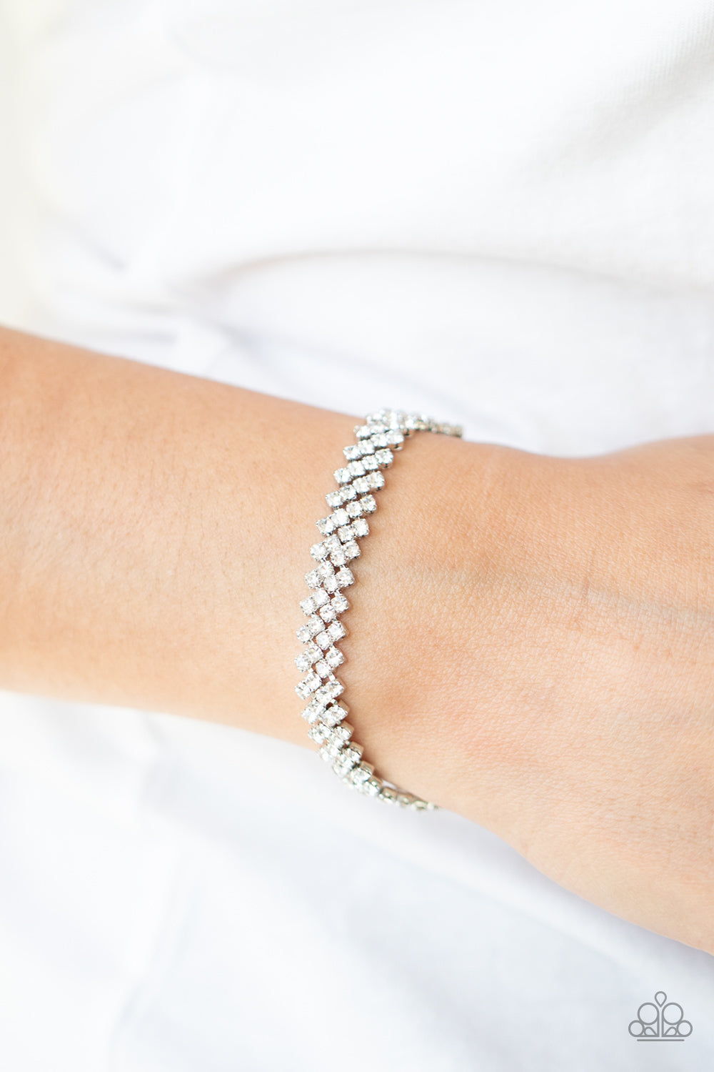 Chicly Candescent Bracelet - White