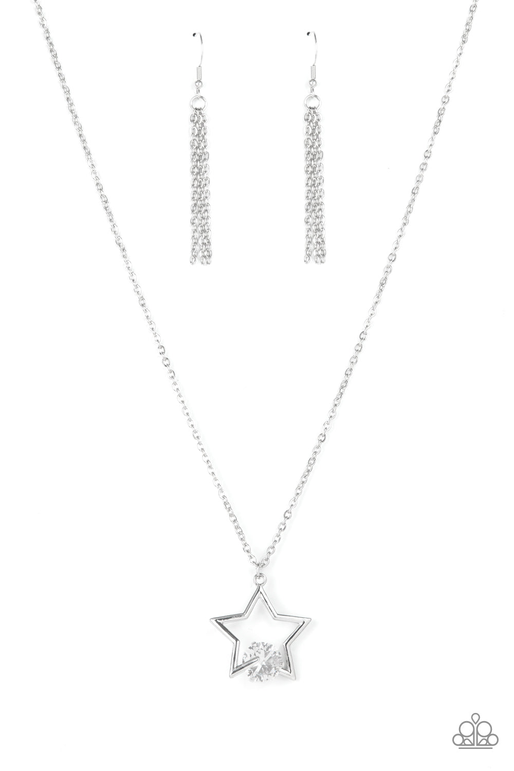 Starry Fireworks Necklace - White