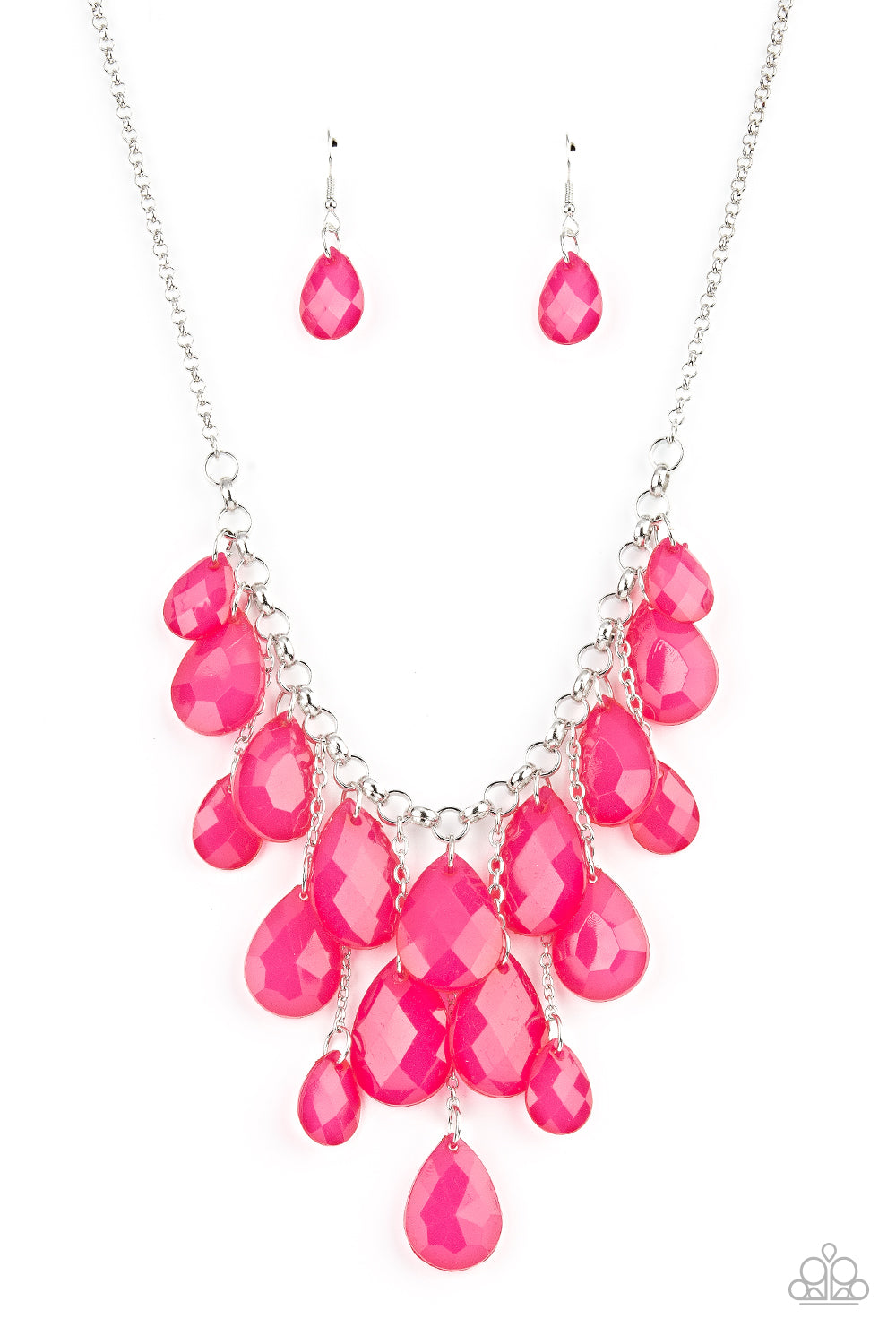 Front Row Flamboyance Necklace - Pink