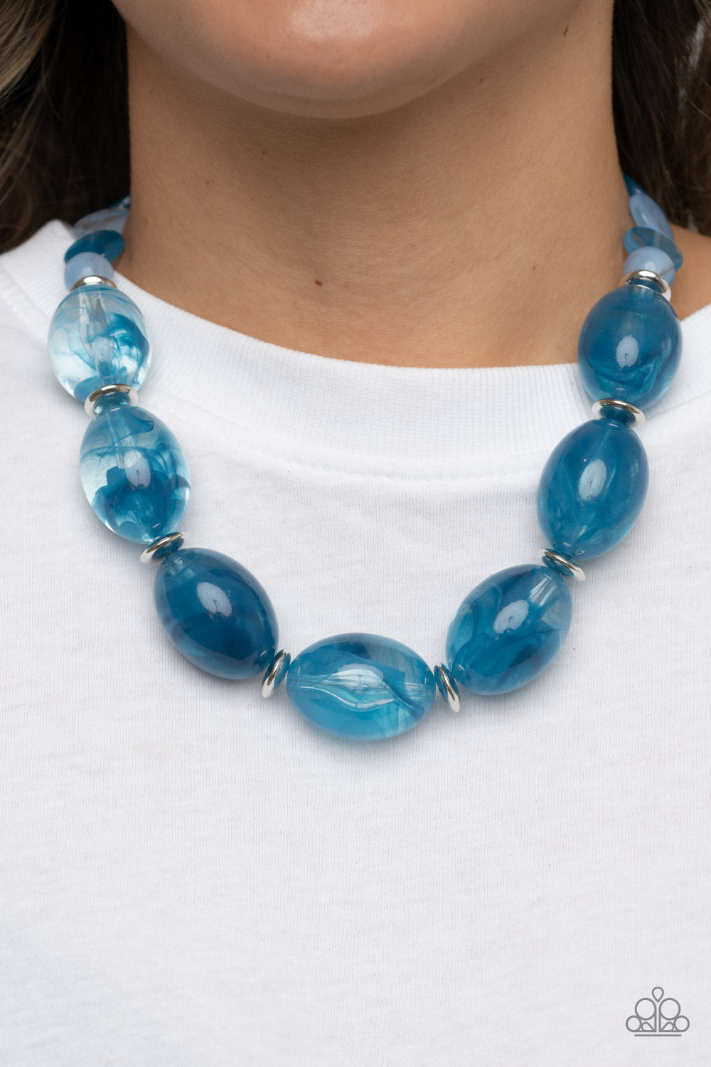 Belle of the Beach Necklace - Blue