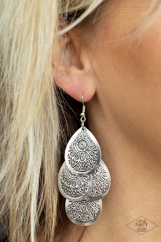A Leading Light Earrings - Silver