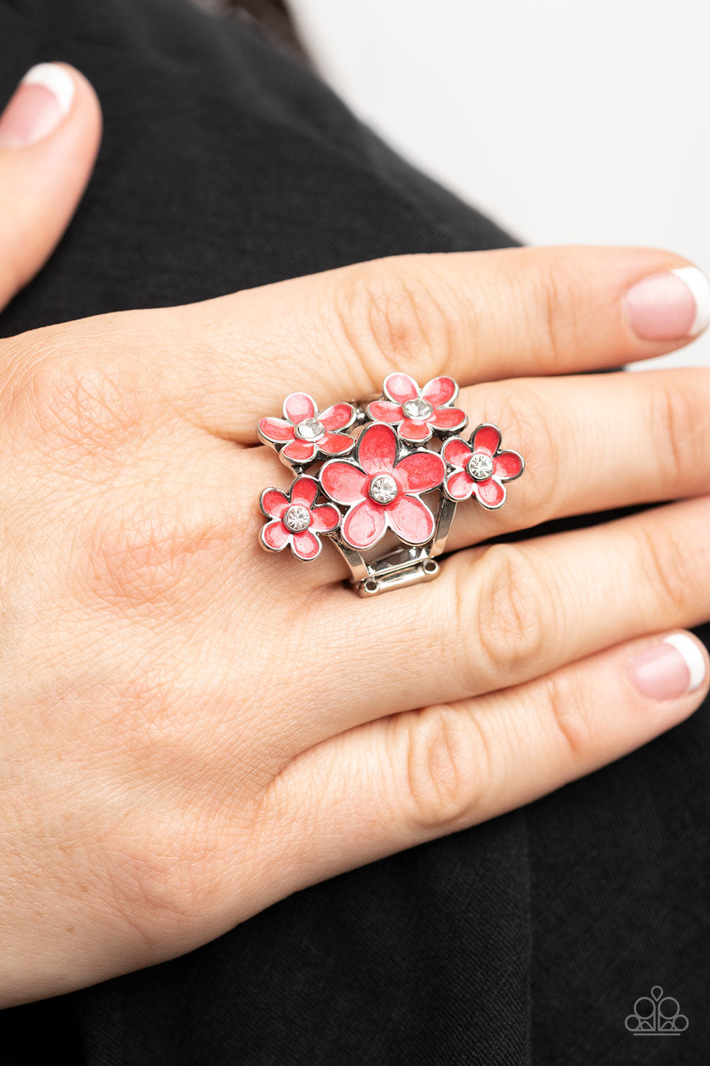 Boastful Blooms Ring - Red