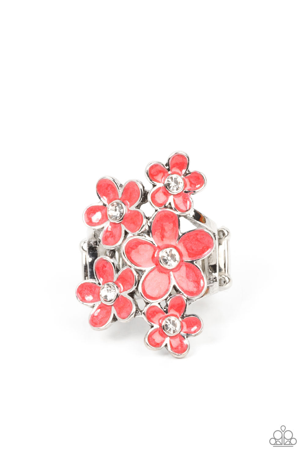 Boastful Blooms Ring - Red