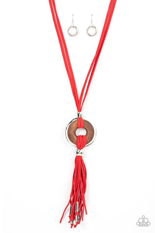 ARTISANS and Crafts Necklace - Red