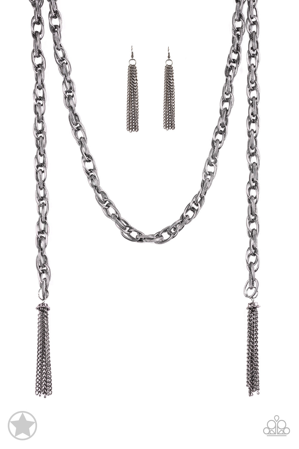 SCARFed for Attention Necklace - Gunmetal