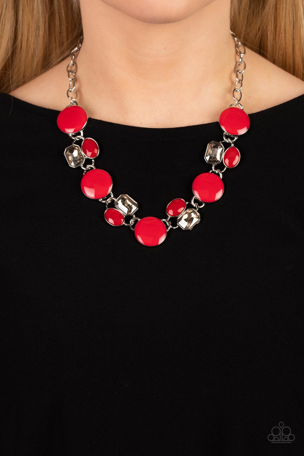 Dreaming in MULTICOLOR Necklace - Red
