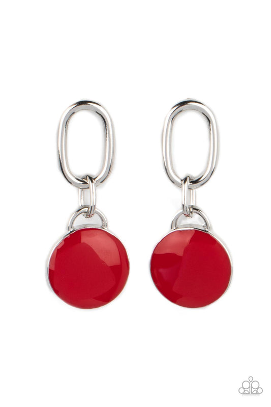 Drop a TINT Earrings - Red
