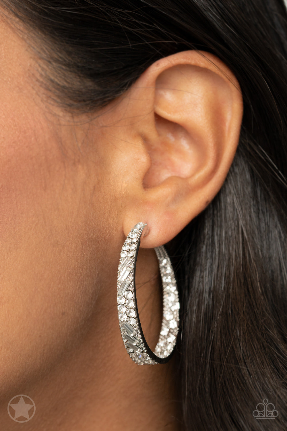 GLITZY By Association Earrings - White