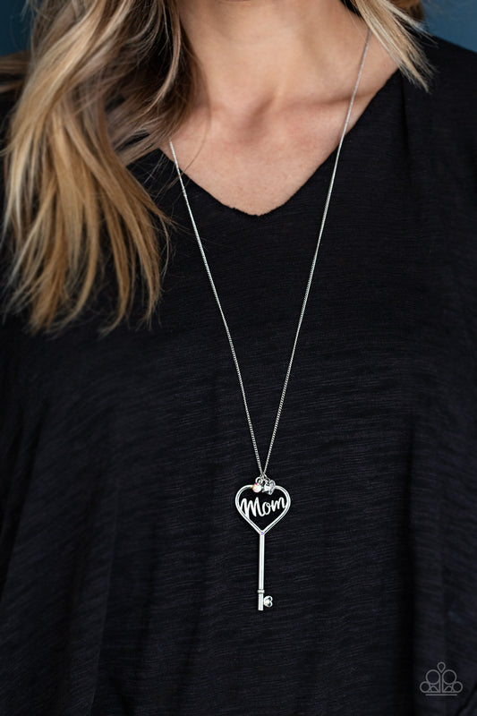 The Key to Moms Heart Necklace - Multi