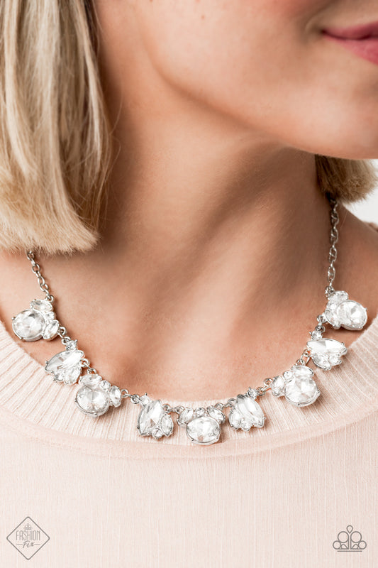 BLING to Attention Necklace - White