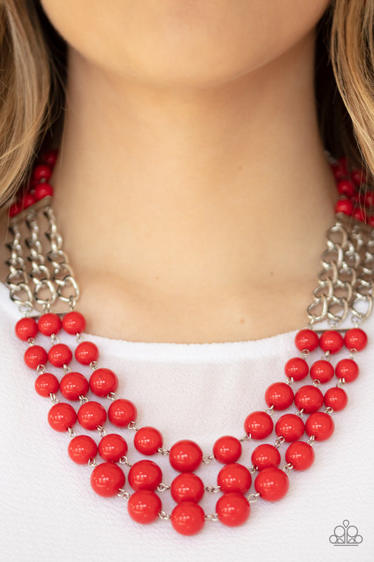 A La Vogue Necklace - Red