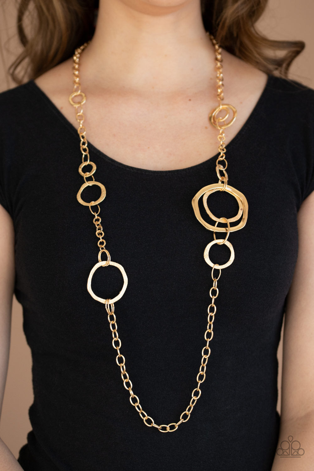 Amped Up Metallics Necklace - Gold