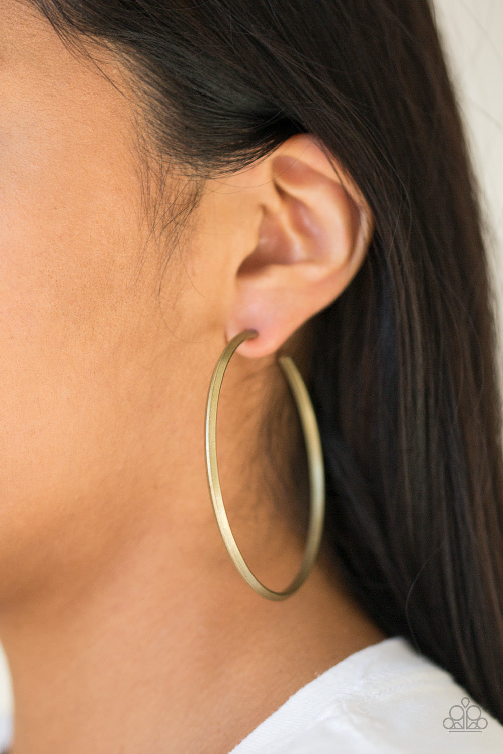 5th Avenue Attitude Earrings - Brass