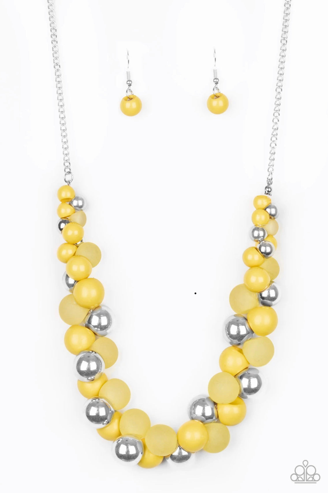 Bubbly Brilliance Necklace - Yellow
